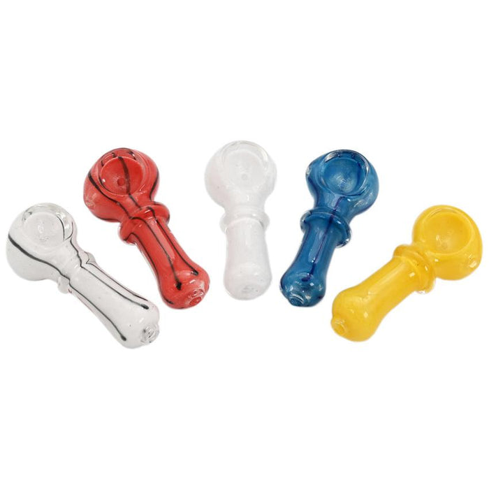 2.5" Heavy Spoon Hand Pipe - Design And Color May Vary - (1 Count)-Hand Pipes, Rigs, & Bubblers