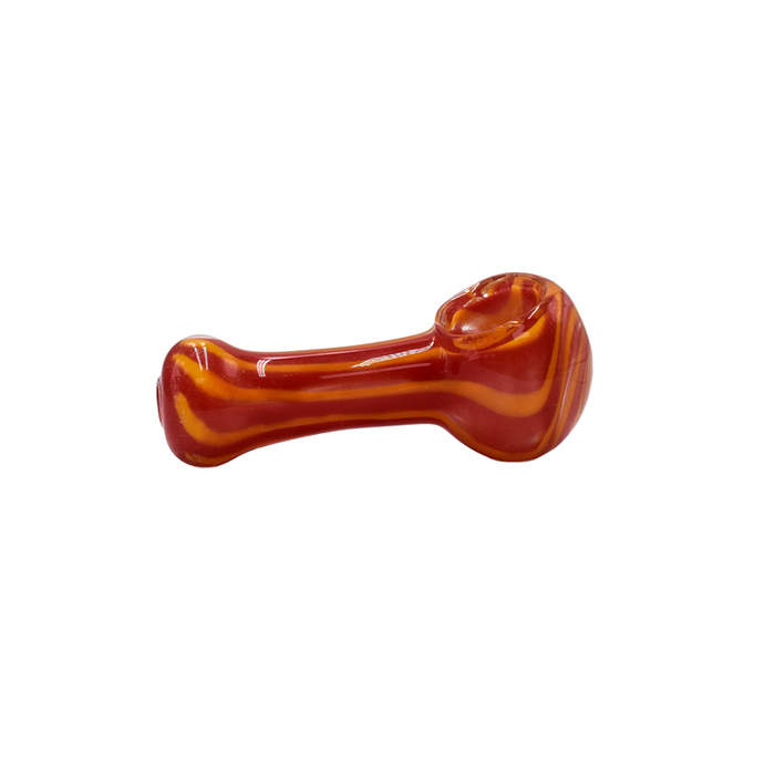 2.5" Rolled Frit Glass Hand Pipe - (1 Count)-Hand Pipes, Rigs, & Bubblers