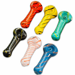 2.5" Spoon Hand Pipe - Design May Vary - (1 Count)-Hand Glass, Rigs, & Bubblers
