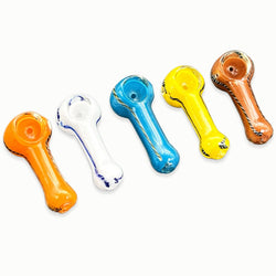 2.5" Spoon Hand Pipe - Design May Vary - (1 Count)-Hand Glass, Rigs, & Bubblers