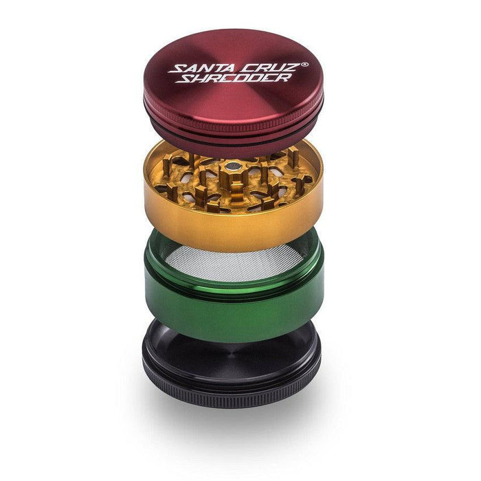 2.75" Santa Cruz Shredder Large 4 Piece Grinder - Various Colors - (1 Count)-Grinders