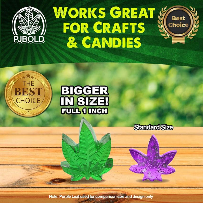 2mL Marijuana Hemp Leaf Silicone Candy Mold – 25 Cavities | Gummies & Chocolates (48 Molds)-Silicone Candy Molds
