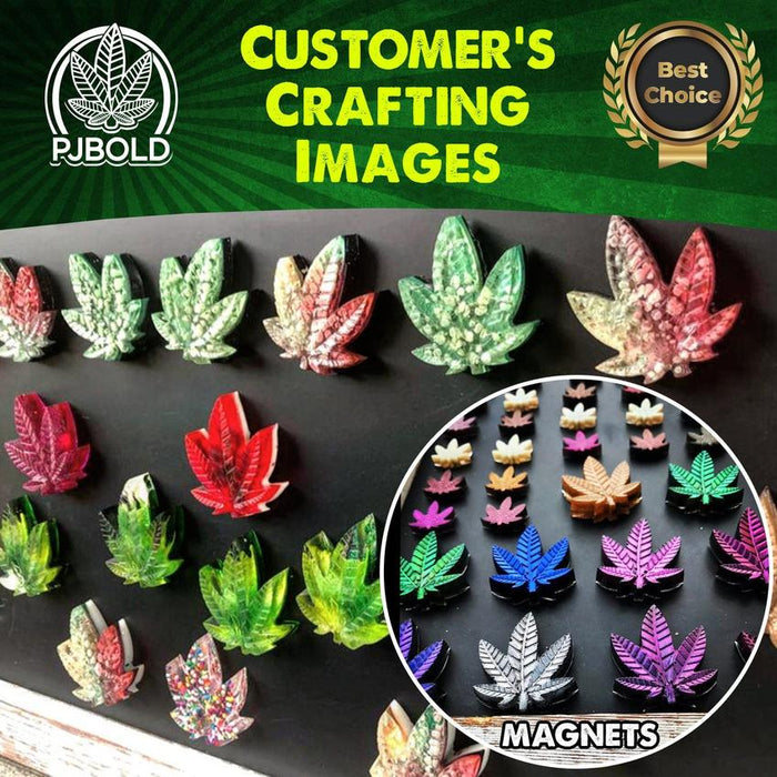 2mL Marijuana Hemp Leaf Silicone Candy Mold – 25 Cavities | Gummies & Chocolates (48 Molds)-Silicone Candy Molds