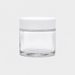 2oz Clear Glass Jar - White Child Resistant Lids - (200 Count Per Case)-Glass Jars