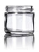 2oz Clear Glass Straight-Sided Jar - White Smooth or Black Smooth Lids - (Various Counts)-Glass Jars