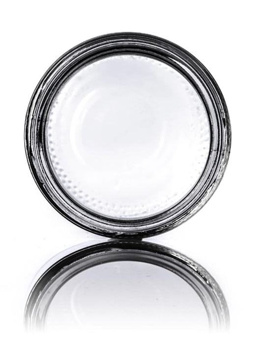 2oz Clear Glass Straight-Sided Jar - White Smooth or Black Smooth Lids - (Various Counts)-Glass Jars