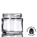 2oz Clear Glass Straight-Sided Jar - White Smooth or Black Smooth Lids - (Various Counts)-Glass Jars