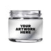 2oz Clear Glass Straight-Sided Jar, With Printed Sticker And Application Of Sticker!-Glass Jars