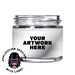 2oz Clear Glass Straight-Sided Jar, With Printed Sticker And Application Of Sticker!-Glass Jars
