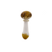 3" 2 Way Frit Art Glass mini spoon Hand Pipe - Color May Vary - (1 Count)-Silicone Hand Pipe