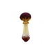 3" 2 Way Frit Art Glass mini spoon Hand Pipe - Color May Vary - (1 Count)-Silicone Hand Pipe