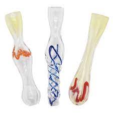 3" Chillum - Various Designs - Design May Vary - (Various Counts)-Hand Pipes, Rigs, & Bubblers