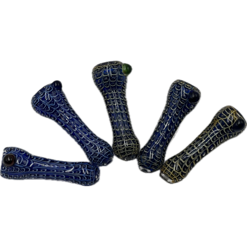 3" Heavy Duty Chillum - Design May Vary - (1 Count)-Hand Glass, Rigs, & Bubblers
