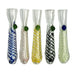 3" Milky Color Swirl Knocker on Head Chillum - Design And Color May Vary - (1 Count)-Hand Pipes, Rigs, & Bubblers