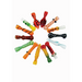 3" Mixed Design Chillum Hand Pipe - Mixed Color Jar - (25 Count)-Glass Chillums