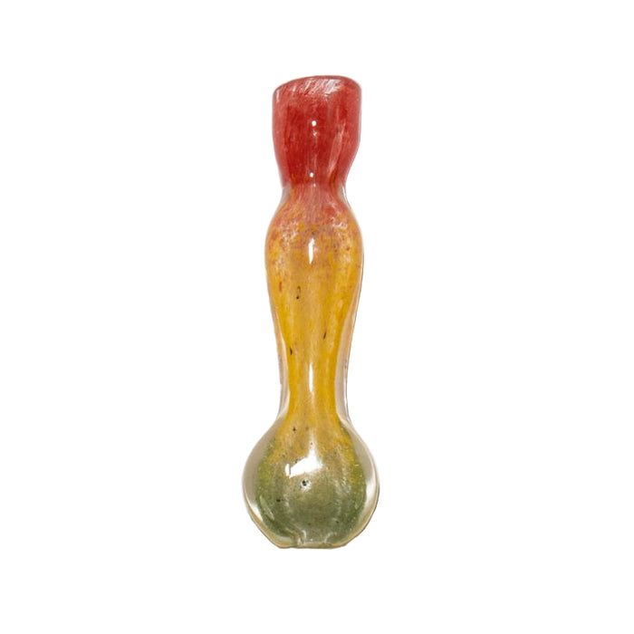 3″ Rasta Fumed Chillum Glass Hand Pipe - (5 Count)-Hand Pipes, Rigs, & Bubblers