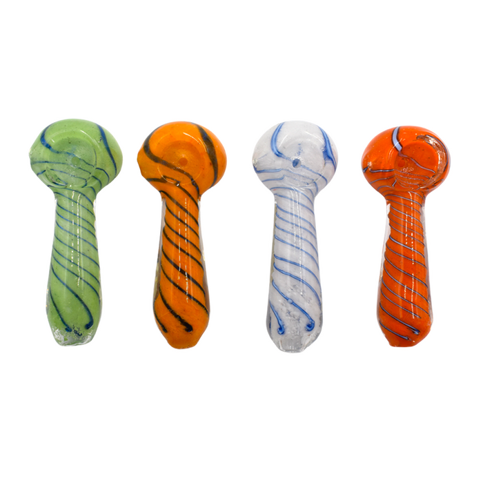 3" Solid Twist Hand Pipe colors May Vary - (1 Count)-Hand Pipes, Rigs, & Bubblers-MJ Wholesale