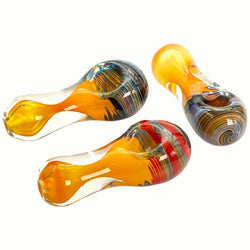 3" Super Heavy Hand Pipe - Design May Vary - (1 Count)-Hand Glass, Rigs, & Bubblers