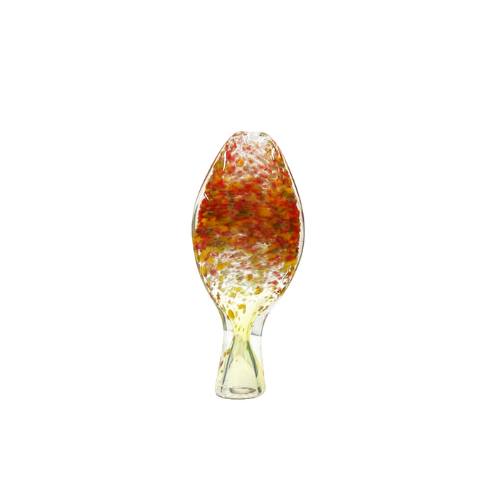 3" Wide Frit Chillum Glass Hand Pipe - (1 Count)-Hand Pipes, Rigs, & Bubblers