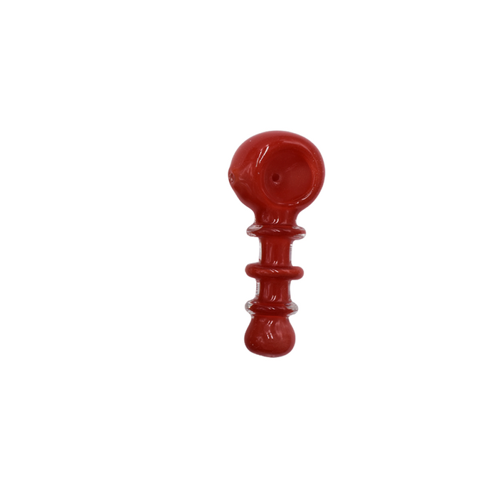 3.3" Triple Ring Spoon Glass Hand Pipe - (1 Count)-Hand Pipes, Rigs, & Bubblers