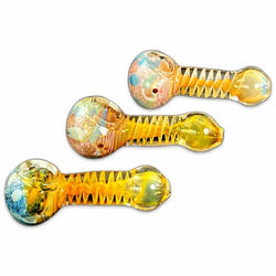 3.5" Assorted Color Swirl Hand Pipe - Design May Vary - (1 Count)-Hand Glass, Rigs, & Bubblers