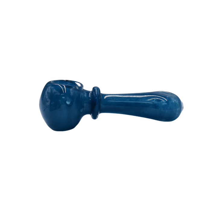 3.5" Full Frit Art Flat Mouth Spoon Hand Pipe - (1 Count)-Hand Pipes, Rigs, & Bubblers