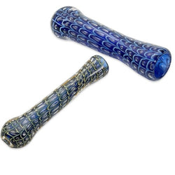 3.5" Heavy Duty Chillum - Design May Vary - (1 Count)-Hand Glass, Rigs, & Bubblers