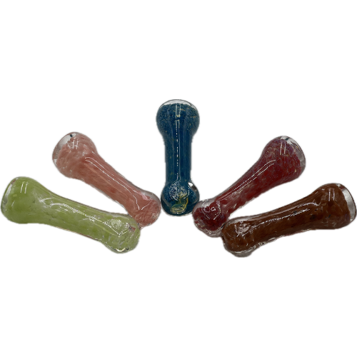 3.5" Heavy Duty Chillum - Design May Vary - (1 Count)-Hand Glass, Rigs, & Bubblers