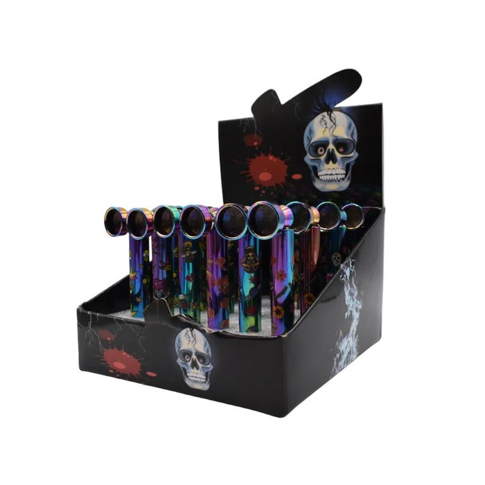 3.7" Morty Metal Handpipe (24 Count Display)-Hand Pipes, Rigs, & Bubblers