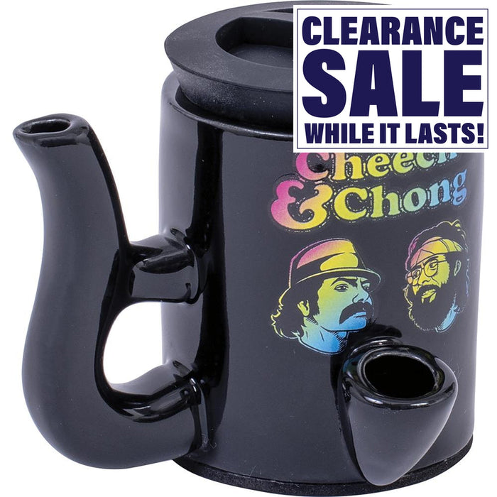 3oz Cheech & Chong Stash Jar Pipe - Design May Vary - (6 Count Display)-Hand Pipes, Rigs, & Bubblers