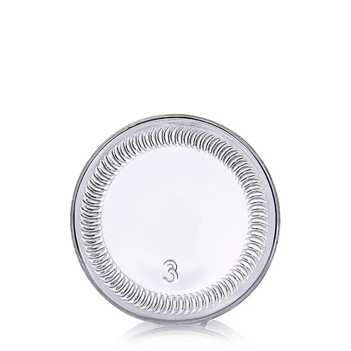 3oz Clear Glass Straight-Sided Round Jar with Black Or White Lid - (150 - 15,000 Count)-Glass Jars