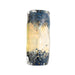 4" Artistic Frit Rectangular Hand Pipe - Blue & Yellow Gold - (1 Count)-Hand Pipes, Rigs, & Bubblers