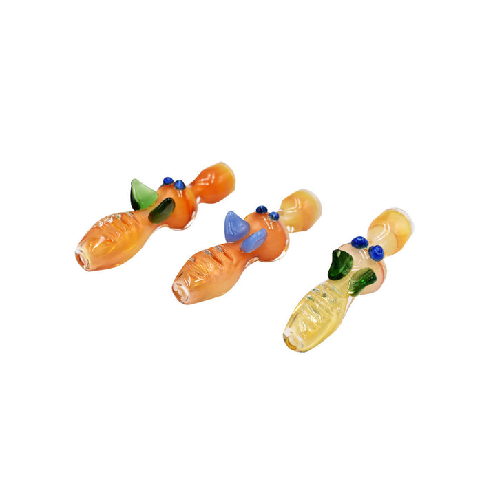 4" Bee Inspired Chillum - Color May Vary - (1, 5 OR 10CT)-Hand Glass, Rigs, & Bubblers