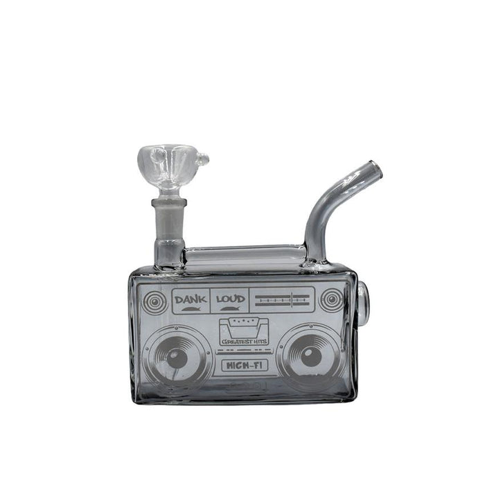 4" Boom Box Waterpipe - Colors May Vary - (1 Count)-Hand Pipes, Rigs, & Bubblers