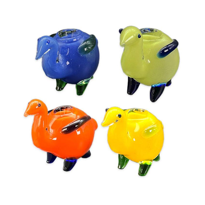 4" Color Gradient Bird Hand Pipe - Design And Color May Vary - (2 Count)-Hand Pipes, Rigs, & Bubblers