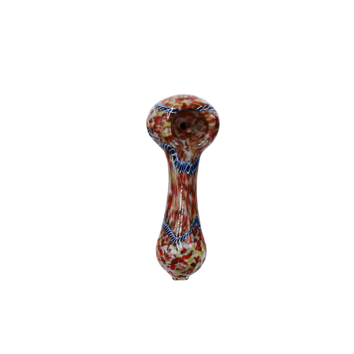 4" Cracked Twisted Art Hand Pipe - Design May Vary - (1 Count)-Silicone Hand Pipe