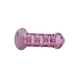 4" Pink Tube Divided Design Heavy Hand Glass - (1 Count)-