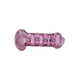 4" Pink Tube Divided Design Heavy Hand Glass - (1 Count)-