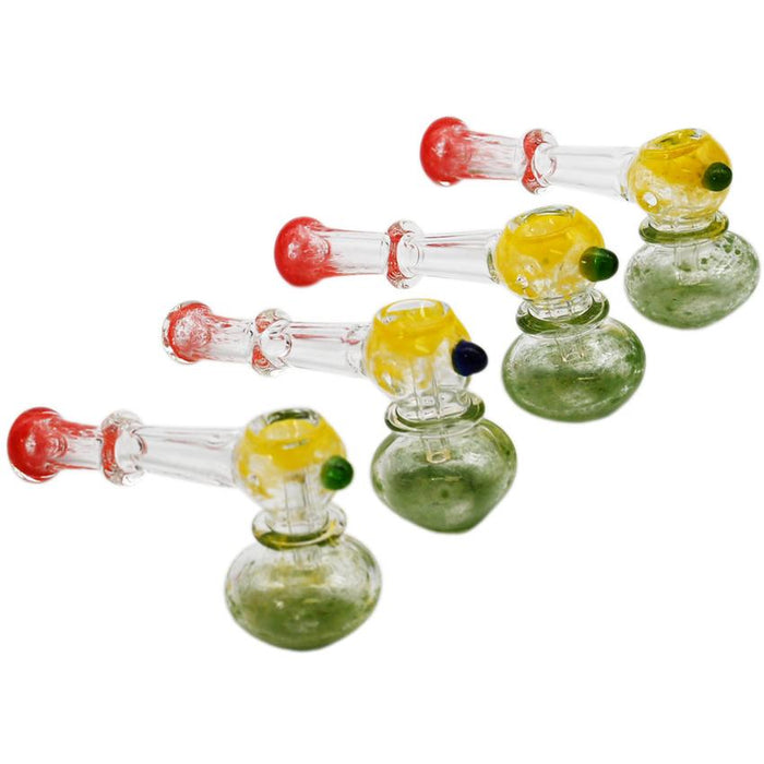 4" Rasta Hammer Water Bubbler - Design And Color May Vary - (1 Count)-Hand Pipes, Rigs, & Bubblers