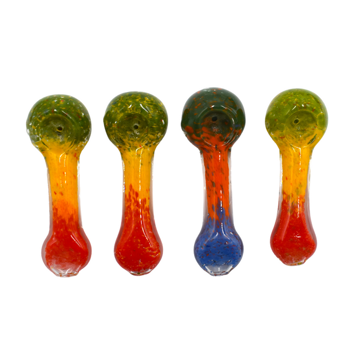 4" Rasta Hand Pipe - (1 Count)-Hand Pipes, Rigs, & Bubblers-MJ Wholesale