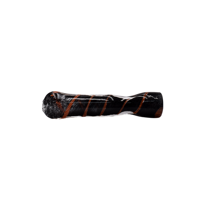 4" Rolled Over Frit Chillum Hand Pipe - (4 Count)-Hand Pipes, Rigs, & Bubblers