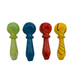 4" Rounded Stripe Hand Pipe Colors May Vary - (1 Count)-Hand Pipes, Rigs, & Bubblers-MJ Wholesale