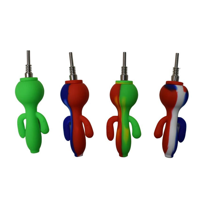 4" Silicone Cactus Dab Straw - (1 Count)-Hand Pipes, Rigs, & Bubblers