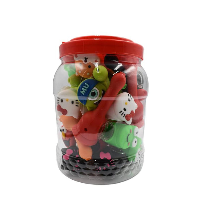 4" Silicone Character Hand Pipe - (25 Count)-Hand Pipes, Rigs, & Bubblers