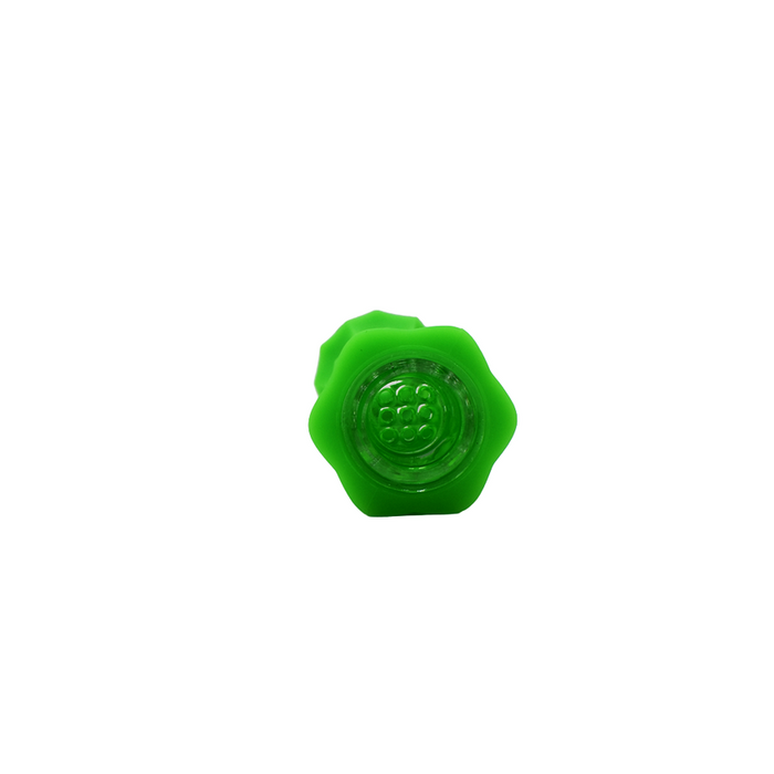 4" Silicone Geometric Hand Pipe - Color May Vary - (1, 5 OR 10 Count) 1 Count-