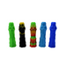 4" Silicone Geometric Hand Pipe - Color May Vary - (1, 5 OR 10 Count) 1 Count-