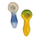 4" Two Tone Blotch Glass Hand Pipe - (1 Count)-Hand Pipes, Rigs, & Bubblers