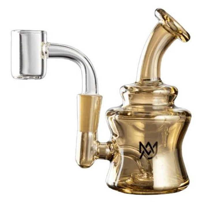 4.25" Mj Arsenal Jammer Mini Dab Rig - Gold - (1 Count)-Hand Pipes, Rigs, & Bubblers