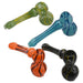 4.5" Abstract Stripe Art Bubbler - Design And Color May Vary - (1 Count)-Hand Pipes, Rigs, & Bubblers