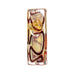 4.5" Amber & Red Swirl Squared Glass Hand Pipe - (1 Count)-Hand Pipes, Rigs, & Bubblers